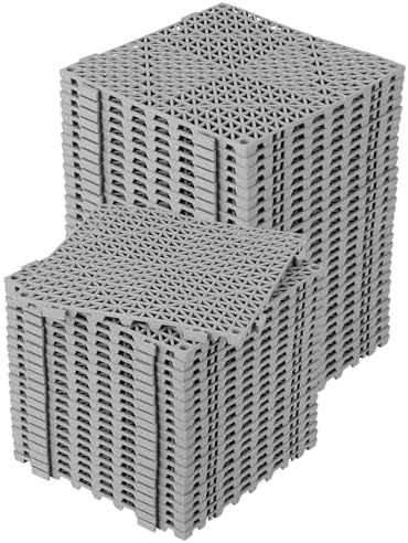Interlocking Floor Tiles 50 Pack 12"X12" Waterproof Modular Cushion Mats by Unknown