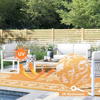 Yamaziot 5x8 Outdoor Rug Waterproof Plastic Straw Patio Rug - Image 3