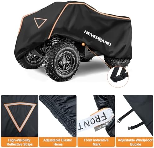NEVERLAND ATV Cover 420D Waterproof Heavy Duty 4 Wheeler Cover - Image 2