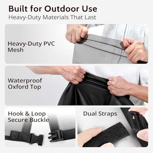 COSFLY 2 in 1 AC Covers for Outside Units, Full Mesh 24”W x 24”D x 30”H - Image 7