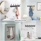 Coat Rack Wall Mounted, 6 Coat Hooks - Image 4