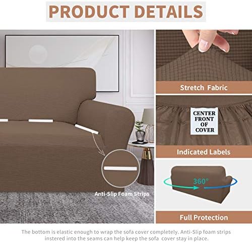 Easy-Going 100% Waterproof Couch Cover, 3 Cushion Oversized Sofa Cover - Image 4