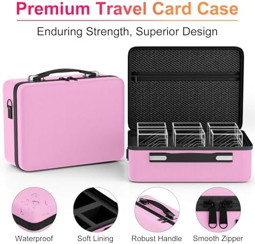 Proijeut Card Deck Box with Portable Case, 6 Pack Clear Commander Deck Box with - Image 4