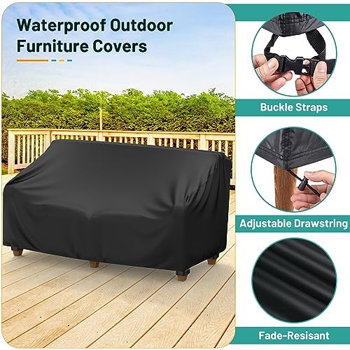 Mrrihand Patio Furniture Covers, 4 Piece Outdoor Furniture Cover Waterproof - Image 5