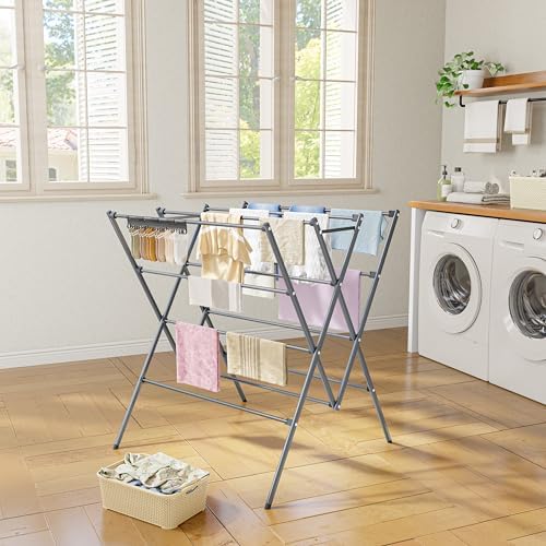 Drying Rack Clothing, 12 Drying Poles - Image 2