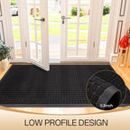 Amyracel Front Door Mat 3'x5', Heavy Duty Waterproof Indoor Outdoor Doormat - Image 5