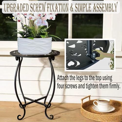 Outdoor Side Tables, Plant Stand - Image 5