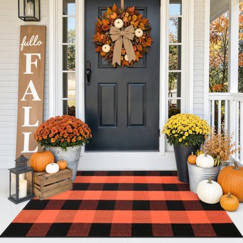OLANLY Buffalo Plaid Rug 2' x 4'3" by OLANLY