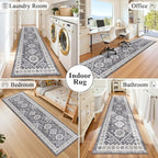 HEBE Boho Kitchen Mats for Floor 24''x120'', Non Slip Washable Runner Rug - Image 7