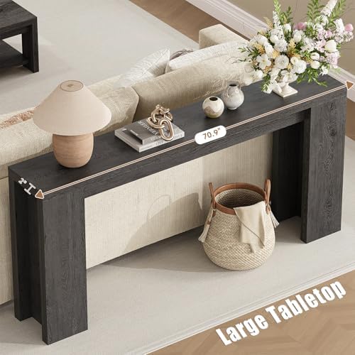 karlott 70.9" Extra Long Console Table, Farmhouse Entryway Table - Image 3
