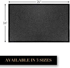 LuxUrux Striped Gray Door Mat - Image 2