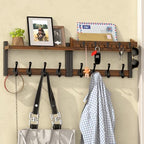 35'' Long Rustic Coat Rack Wall Mount by Unknown