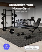 AIRHOP 0.56in Thick 144 Sq Ft Exercise Equipment Mats, 36 Tiles Upgraded Rubber - Image 4
