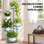 TOSKING Tall 5-Tier Round Metal Corner Plant Stand Indoor - Image 6