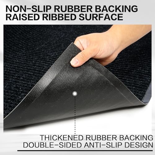 Commercial Carpet Runner, 4ft x 16.4ft Ribbed Hallway Runner Rug - Image 4