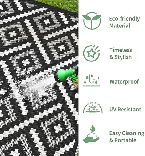 GENIMO Outdoor Rug, Waterproof Plastic Rugs - Image 5