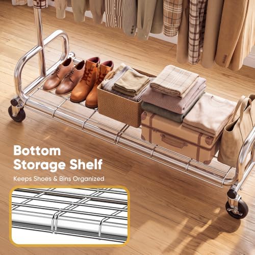 HOKEEPER Clothes Rack Heavy Duty Clothing Rack Load 450LB Height Adjustable - Image 6