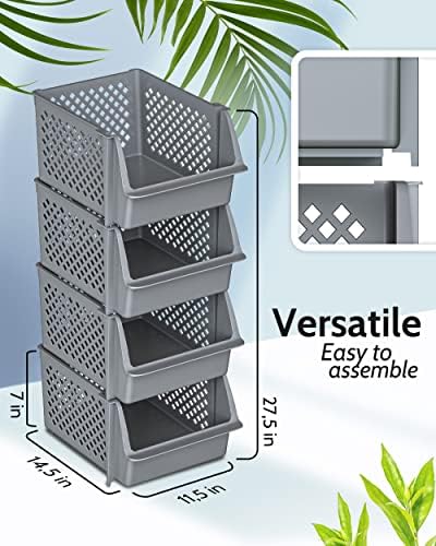 Skywin Stackable Storage Bins Open Front - Image 2