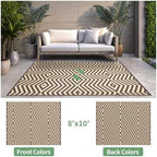 GENIMO Outdoor Rug, Waterproof Plastic Rugs - Image 2