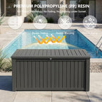 Outdoor Storage Box, 200 Gallon Waterproof Deck Box - Image 4