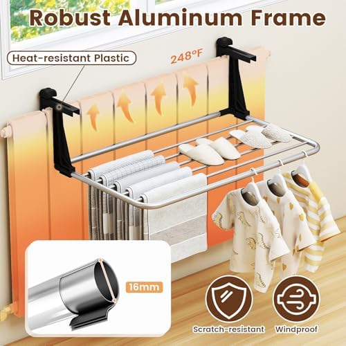 Tangkula Portable Clothes Drying Rack - Image 4