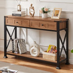Hombazzer Console Table with 2 Drawers by Hombazaar