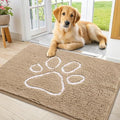 Smiry Dog Door Mat for Muddy Paws, Absorbent Non Slip Dirt Trapper by Smiry