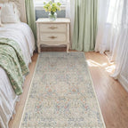 Washable 3x5 Bedroom Bedside Rug, Soft Area Rug by HazoHaus