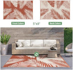 GENIMO Outdoor Rug, Waterproof Plastic Rugs - Image 2