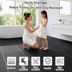 16 PCS Modular Interlocking Cushion Drainage Floor Tiles 10" x10 - Image 3