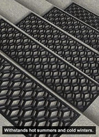 Rubber Stair Treads Non-Slip Outdoor 35”x10” – Hexagon Anti-Slip Step Mat - Image 7