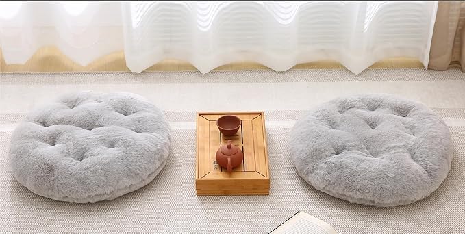 Large Floor Pillow Meditation Cushion Round Floor Cushions - Image 4