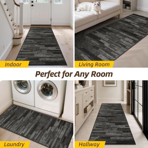 JSEI Dirt Trapper Door Mat 20"x48", Non-Slip Doormat, Light Gray - Image 6