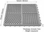 9 Pack Modular Interlocking Floor Mat Soft Non-Slip Shower Floor Tile - Image 5