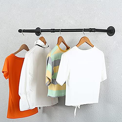 Oroonoko 36" Wall Mounted Clothes Rack, Closet Rods - Image 4