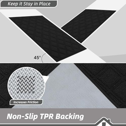BEQHAUSE Dirt Trapper Door Mat 32" x 48" Non-Slip Washable - Image 4