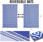 OLANLY Outdoor Rug 10x14 ft Waterproof Reversible Mat - Image 2