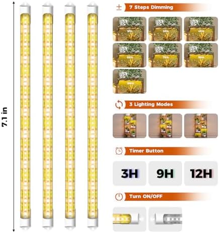 Bamworld Plant Stand with Grow Light Plant Shelf - Image 5