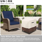 Patio Wicker Side Table Cover, Suitable - Image 5