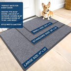 OLANLY Front Door Mat 71x34, Waterproof Heavy-Duty Indoor Outdoor Doormat - Image 2
