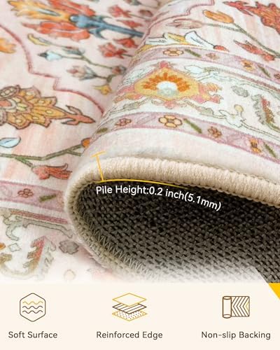 RELEANY Washable Area Rug, Runner 2'6"x8' - Image 2