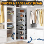 SpaceAid 6 Tier Rotating Shoe Rack Tower, Spinning Shoe Display Lazy Susan - Image 4