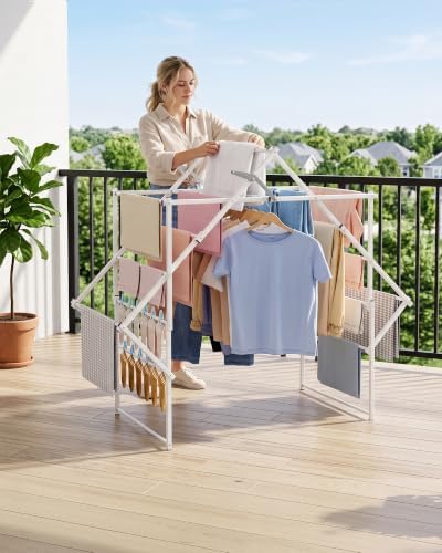 Sakugi Foldable Clothes Drying Rack, 48.2" W, Stable Arch Structure - Image 7