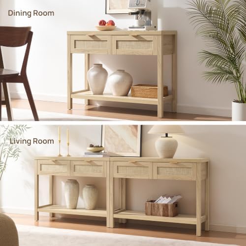 SICOTAS Rattan Console Table - Image 3
