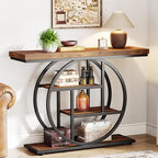 Tribesigns 41.3" Console Table, Industrial 4-Tier Sofa Table Entryway Table by Tribesigns