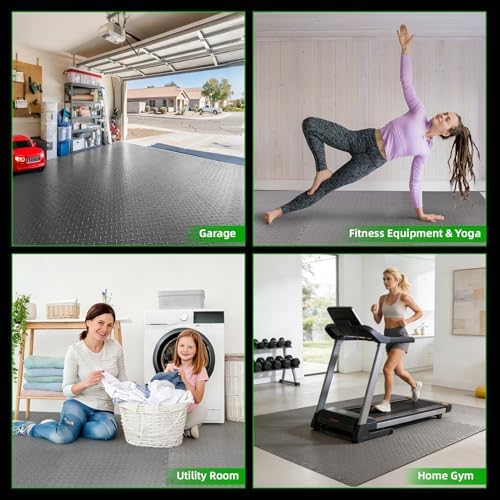 Art3d 36-Pack 24"x24" EVA Interlocking Exercise Mats, 144 Sq.Ft - Image 4