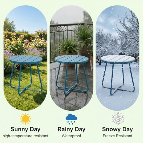 danpinera Outdoor Side Tables, HDPS Patio Table - Image 5