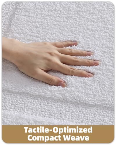 Color&Geometry Mini Non Slip Bathroom Rugs 24x16, Ultra Soft Absorbent Upgraded - Image 4