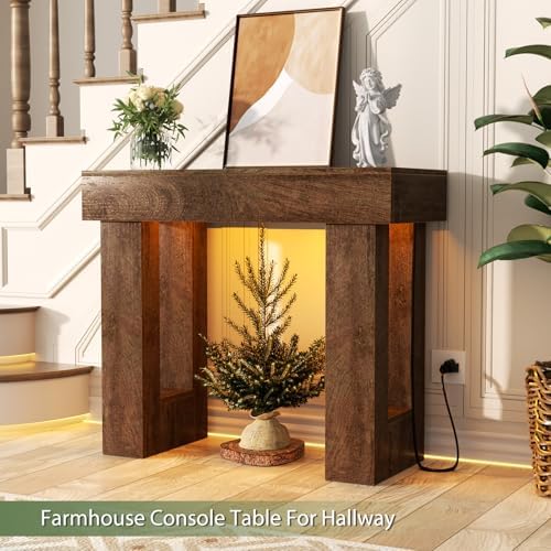 Unikito 39" Entry Table with Sensor Light & AC Outlets with USB-C Ports - Image 6
