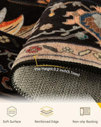 RELEANY Washable Area Rug, Round 4ft - Image 3